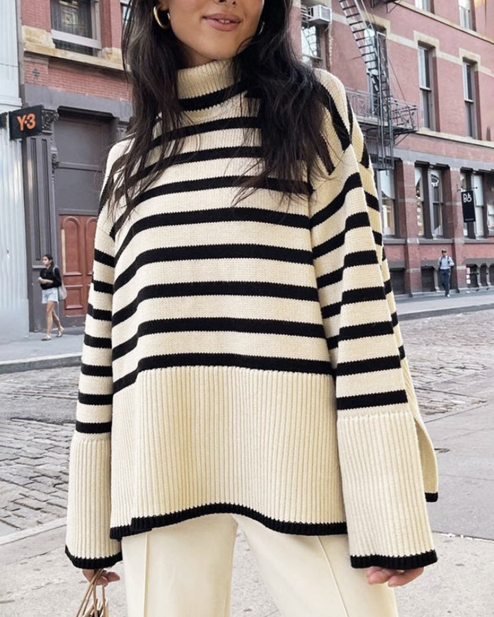 MALLORY | COSY STRIPED OVERSIZED SWEATER