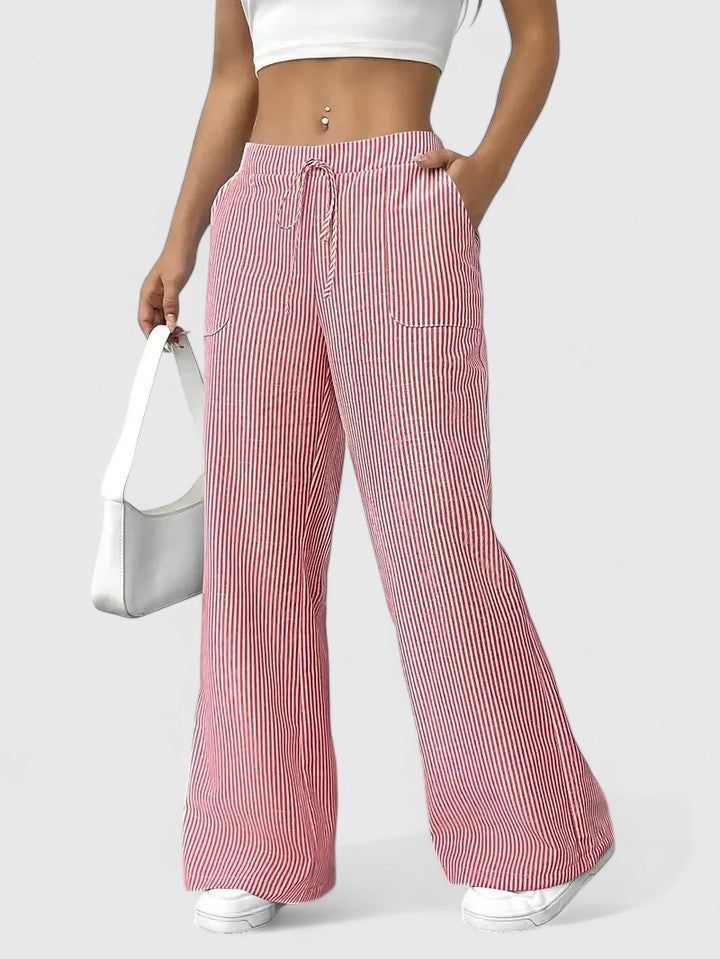 MAURINA | COMFORTABLE WIDE TROUSERS WITH ELEGANT DETAILS