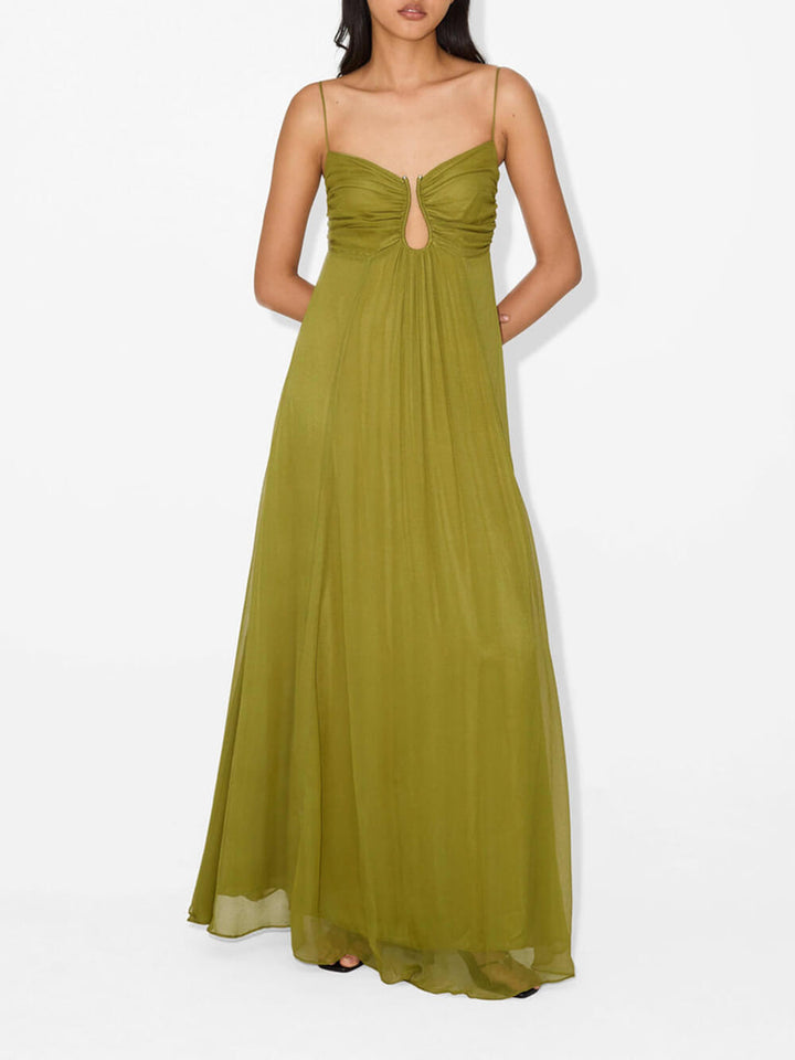 ARABELLA | RUCHED FRONT MAXI DRESS