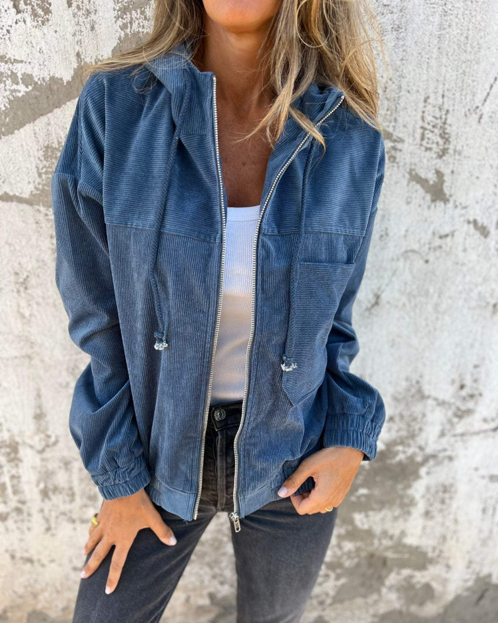 LENIA | HOODED JACKET WITH ZIPPER