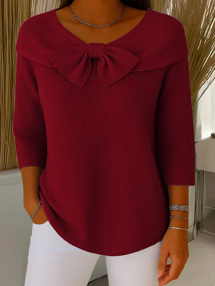 DAISY | ELEGANT SWEATER WITH BOW