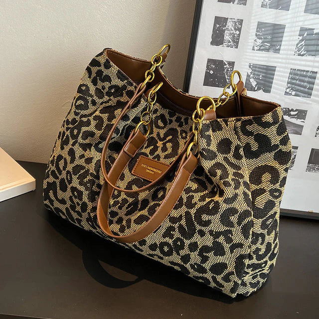 ZAYLA | LEOPARD PRINT HANDBAG