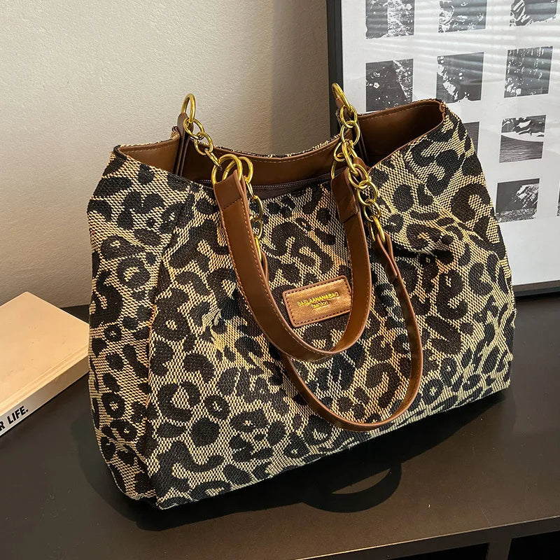 ZAYLA | LEOPARD PRINT HANDBAG