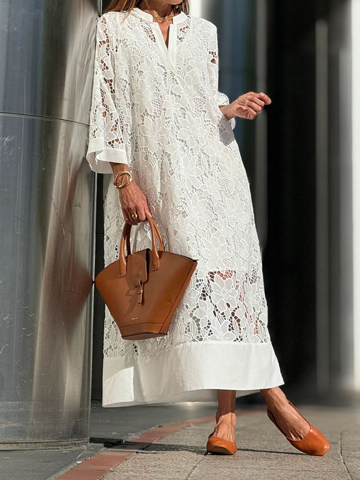 ARLENIS | ELEGANT LACE MAXI DRESS