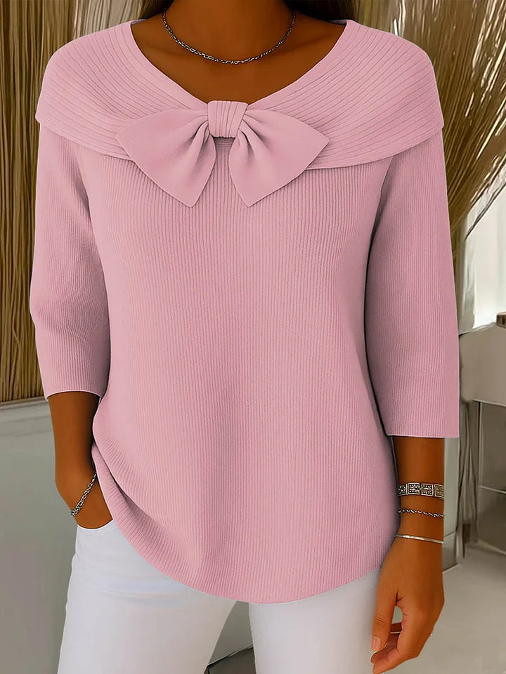 DAISY | ELEGANT SWEATER WITH BOW