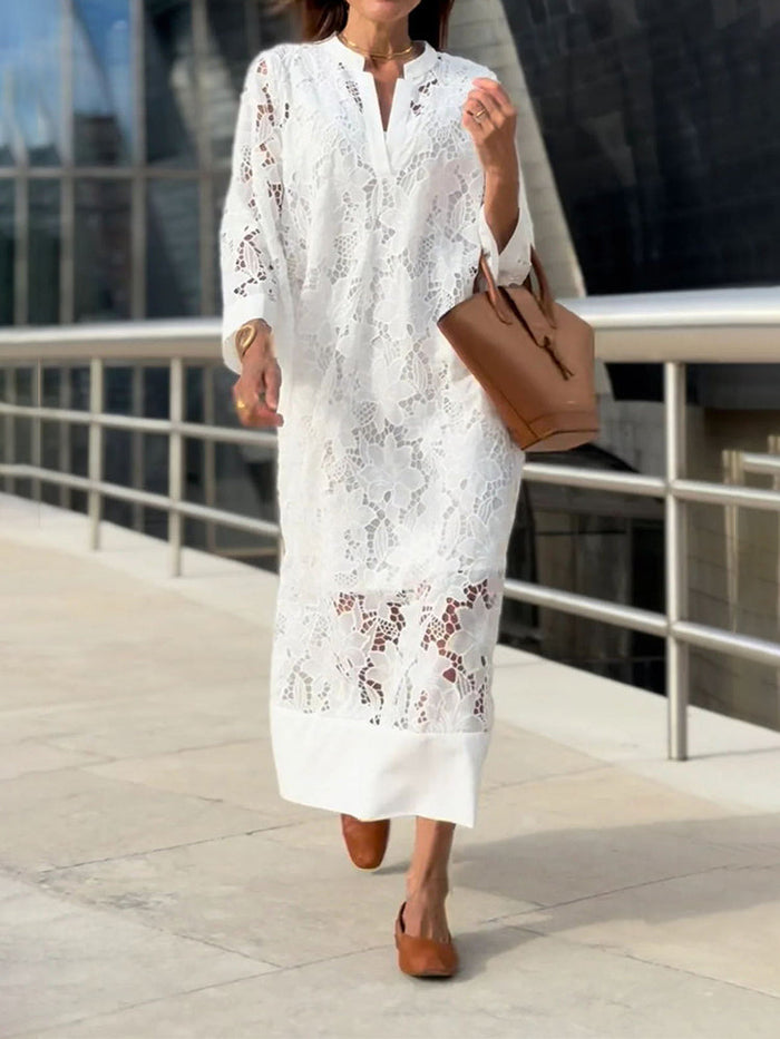 ARLENIS | ELEGANT LACE MAXI DRESS