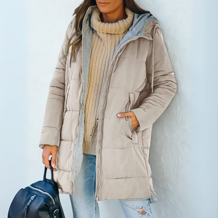NILA | CASUAL HOODED PUFFER DOWN JACKET