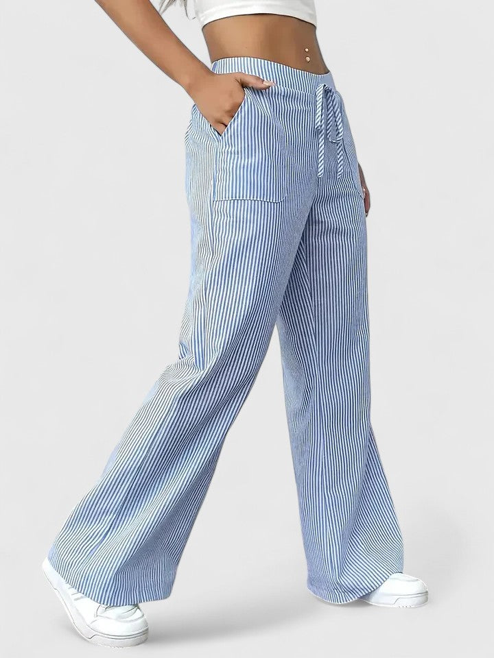 MAURINA | COMFORTABLE WIDE TROUSERS WITH ELEGANT DETAILS