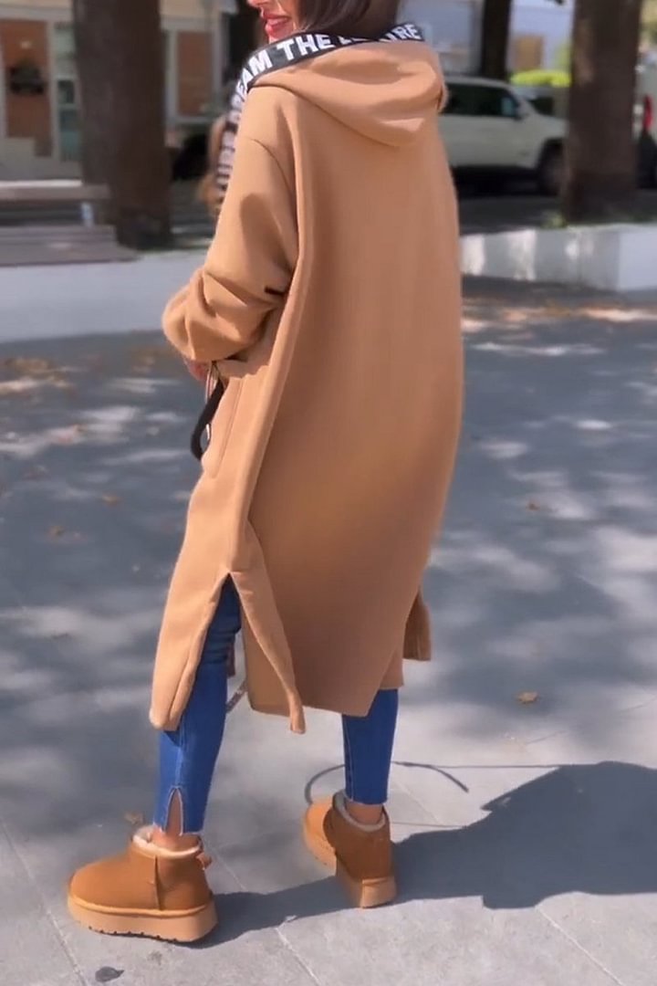 KELLY | WOMEN'S LONG COAT WITH HOOD