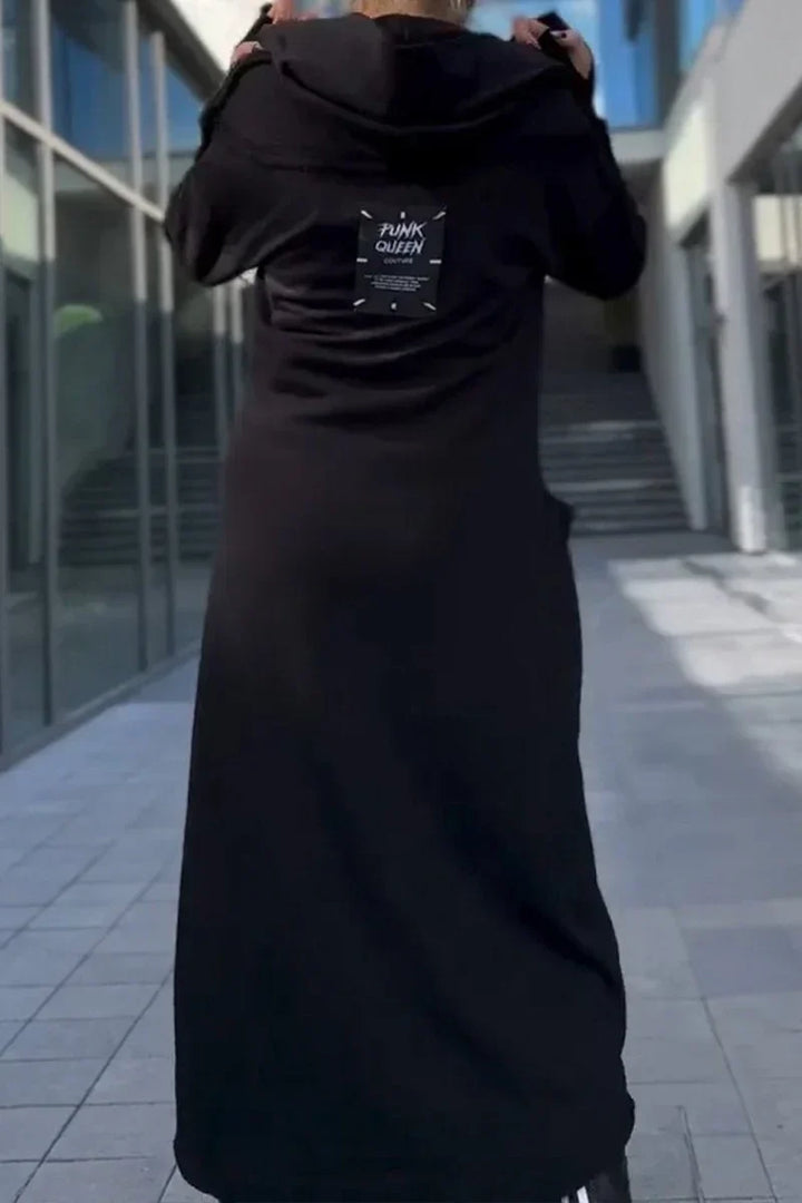 MEXI | LONG HOODIE WITH ZIPPERS