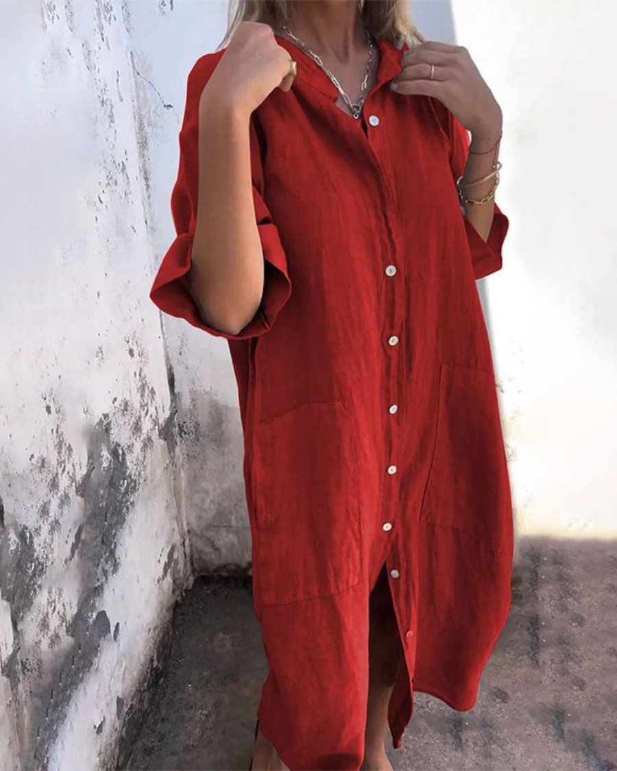 TALINA | IBIZA STYLE CASUAL SHIRT DRESS