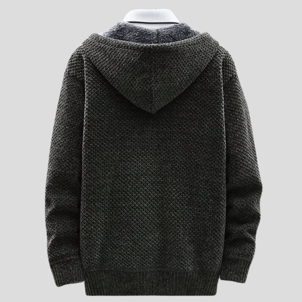 STEFAN | KNITTED HOODIE