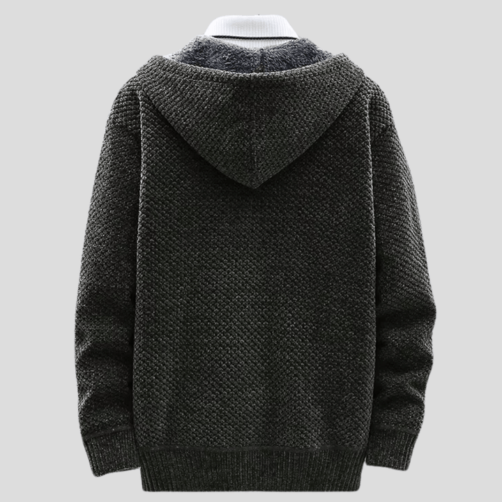 STEFAN | KNITTED HOODIE