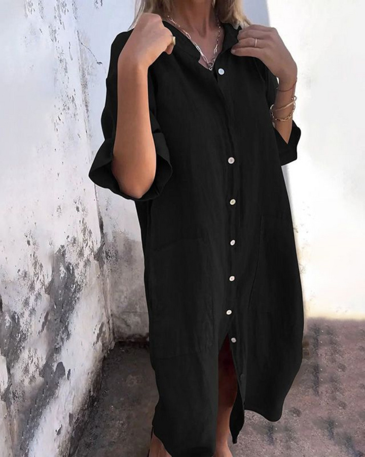 TALINA | IBIZA STYLE CASUAL SHIRT DRESS