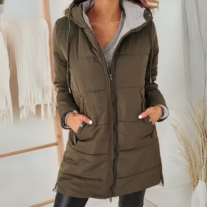 NILA | CASUAL HOODED PUFFER DOWN JACKET