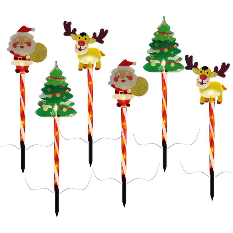 6-PACK OF MOVABLE CHRISTMAS LIGHTS