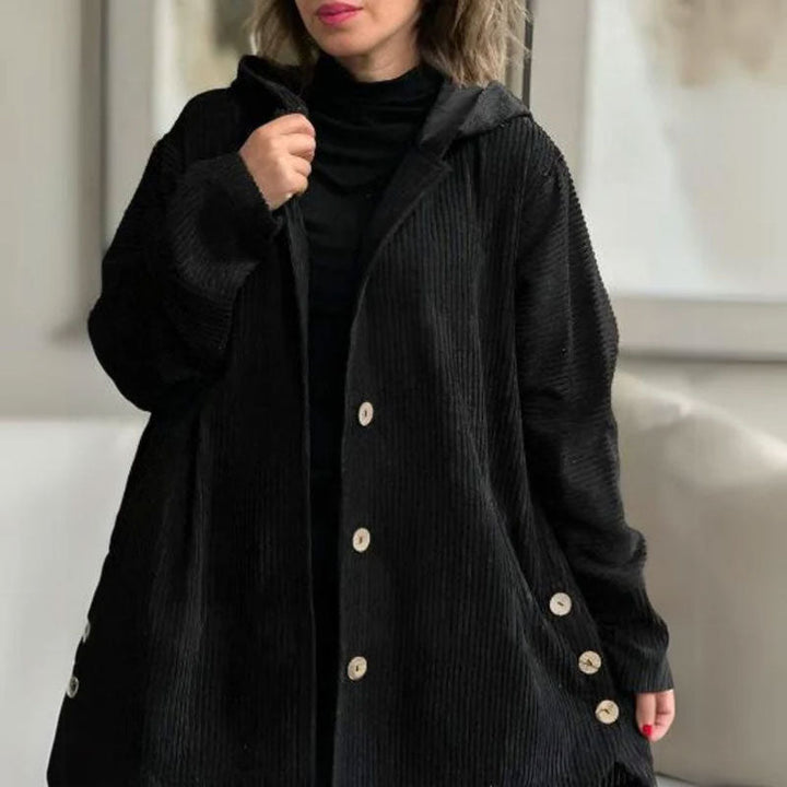 DARIA | CORDUROY HOODED JACKET