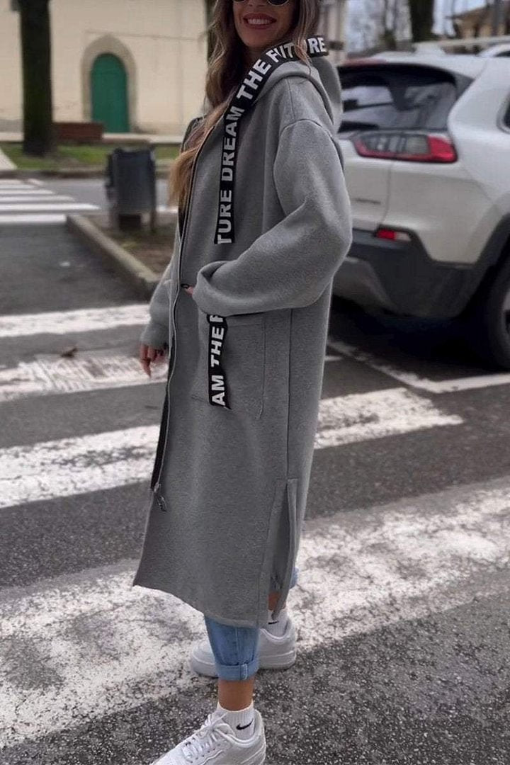 KELLY | WOMEN'S LONG COAT WITH HOOD
