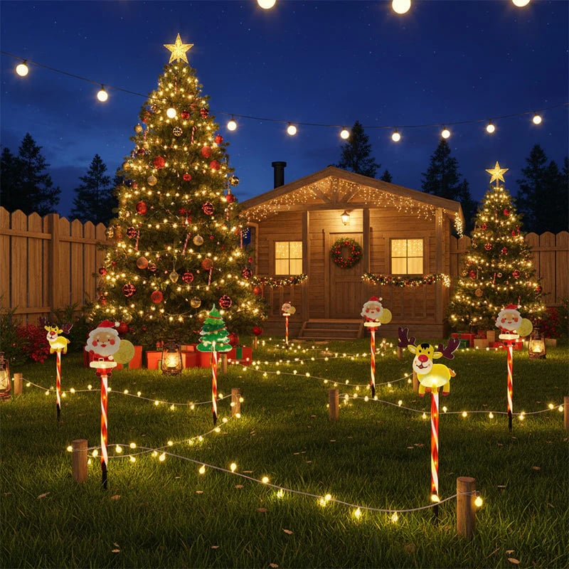 6-PACK OF MOVABLE CHRISTMAS LIGHTS