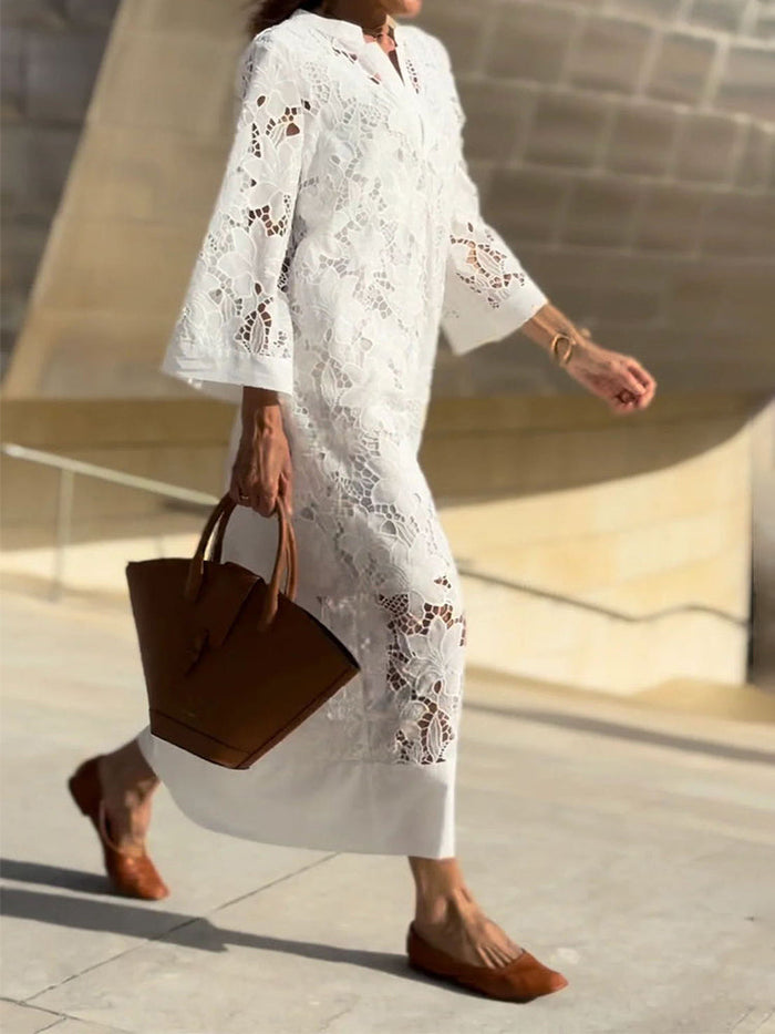ARLENIS | ELEGANT LACE MAXI DRESS