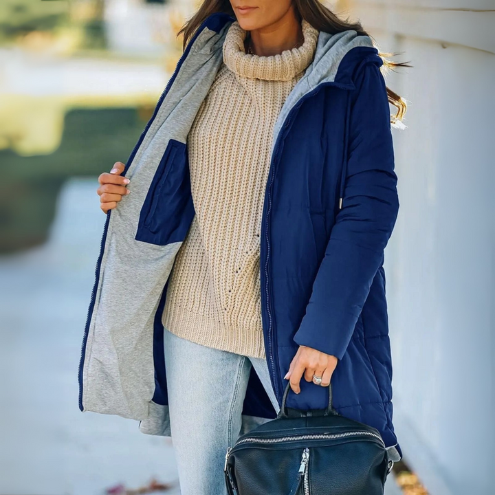 NILA | CASUAL HOODED PUFFER DOWN JACKET