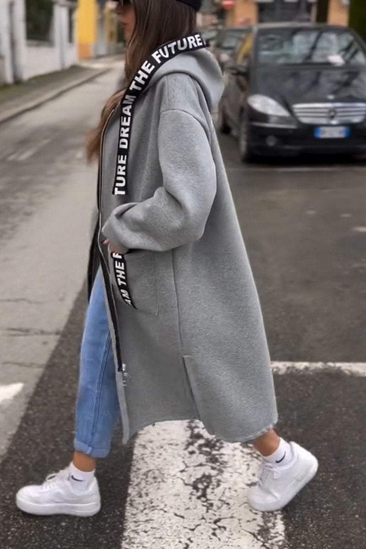 KELLY | WOMEN'S LONG COAT WITH HOOD