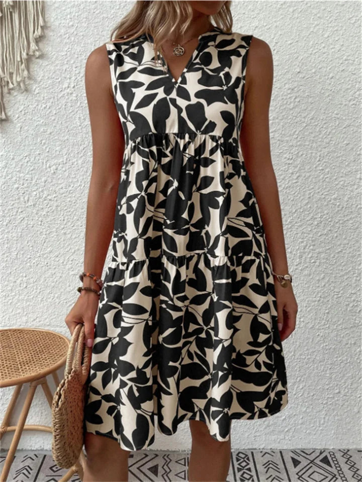 ELENIA | ELEGANT V-NECK DRESS