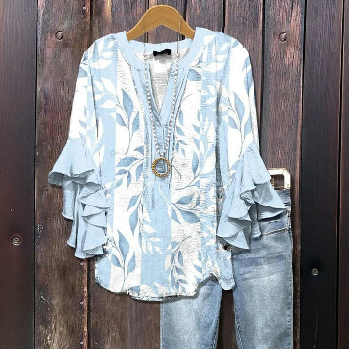 ILIANA | WHISPER RUFFLE BLOUSE