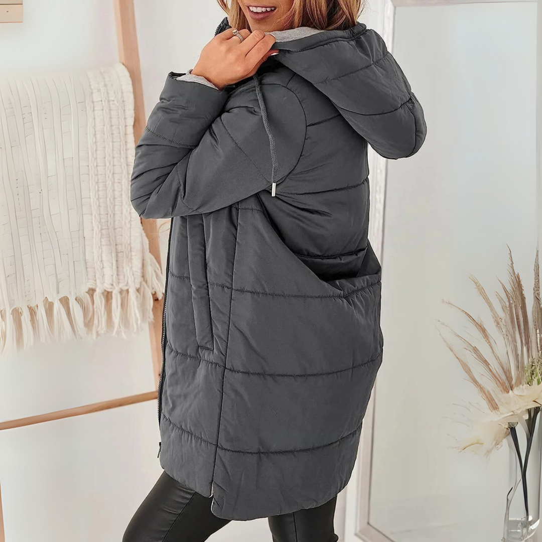 NILA | CASUAL HOODED PUFFER DOWN JACKET