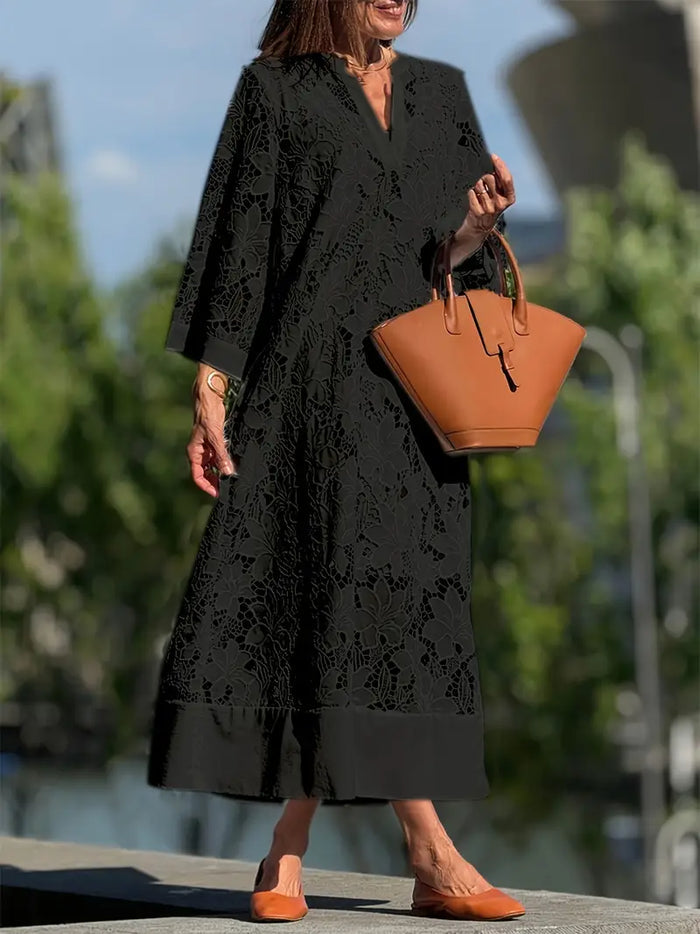 ARLENIS | ELEGANT LACE MAXI DRESS