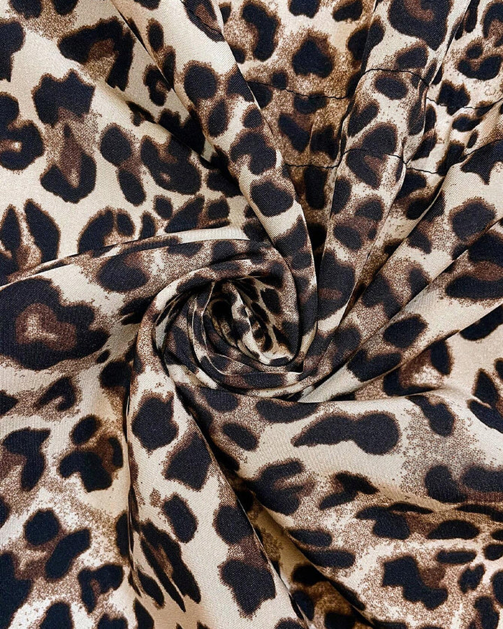 BODINE | REVERSIBLE HOODED COAT WITH LEOPARD PRINT