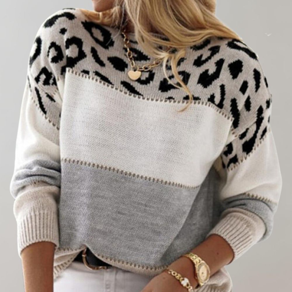 BODINA | ELEGANT SWEATER WITH PRINT