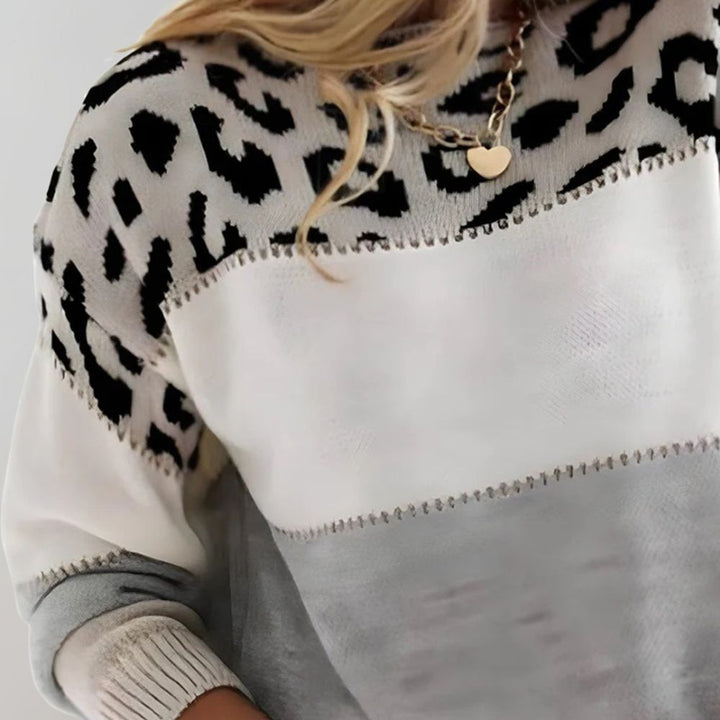 BODINA | ELEGANT SWEATER WITH PRINT