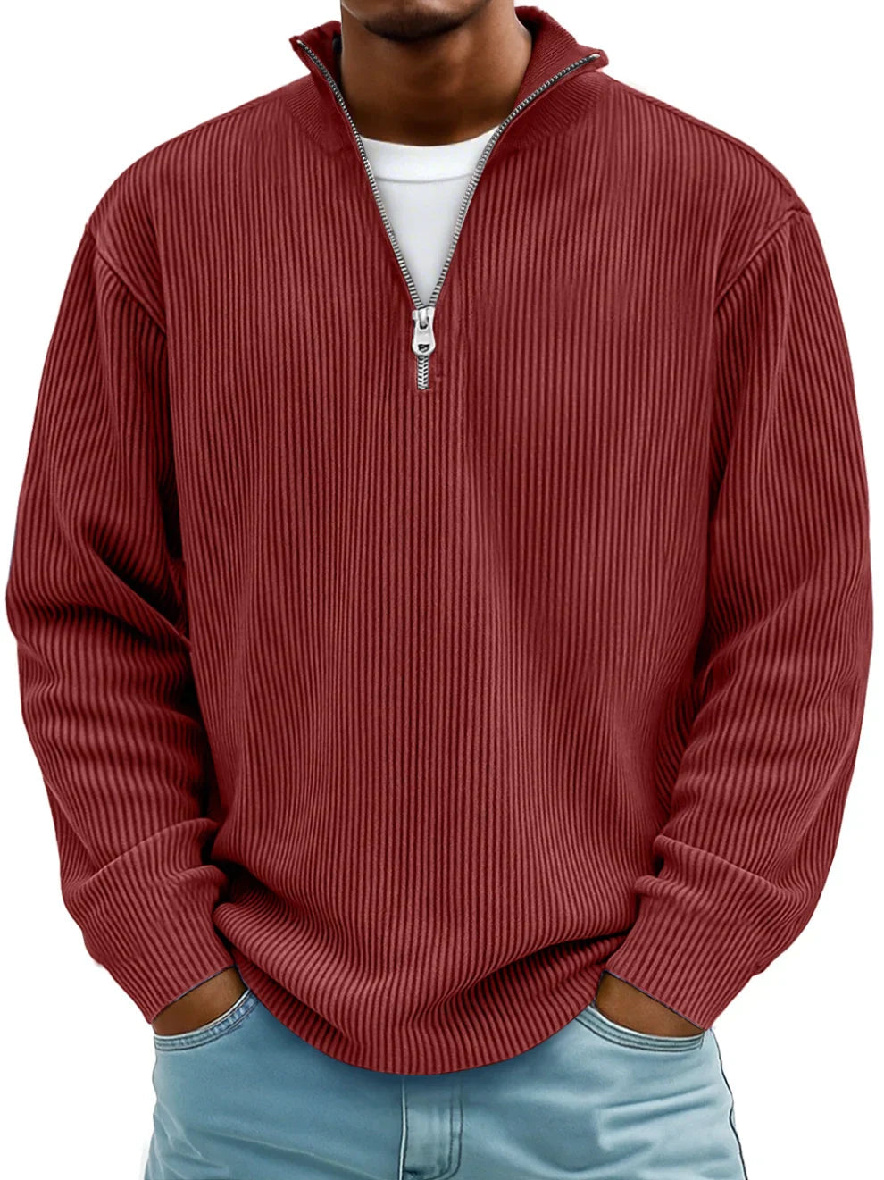 CALVIN | MEN'S CASUAL QUARTER-ZIP SWEATER