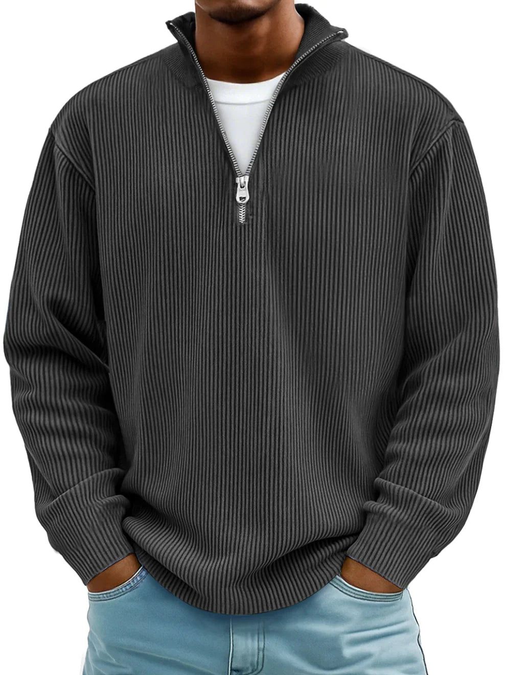 CALVIN | MEN'S CASUAL QUARTER-ZIP SWEATER