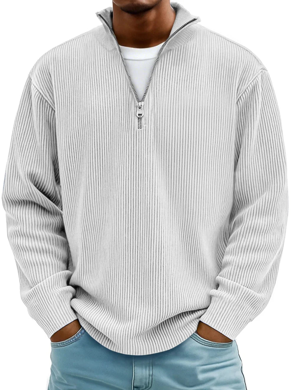 CALVIN | MEN'S CASUAL QUARTER-ZIP SWEATER