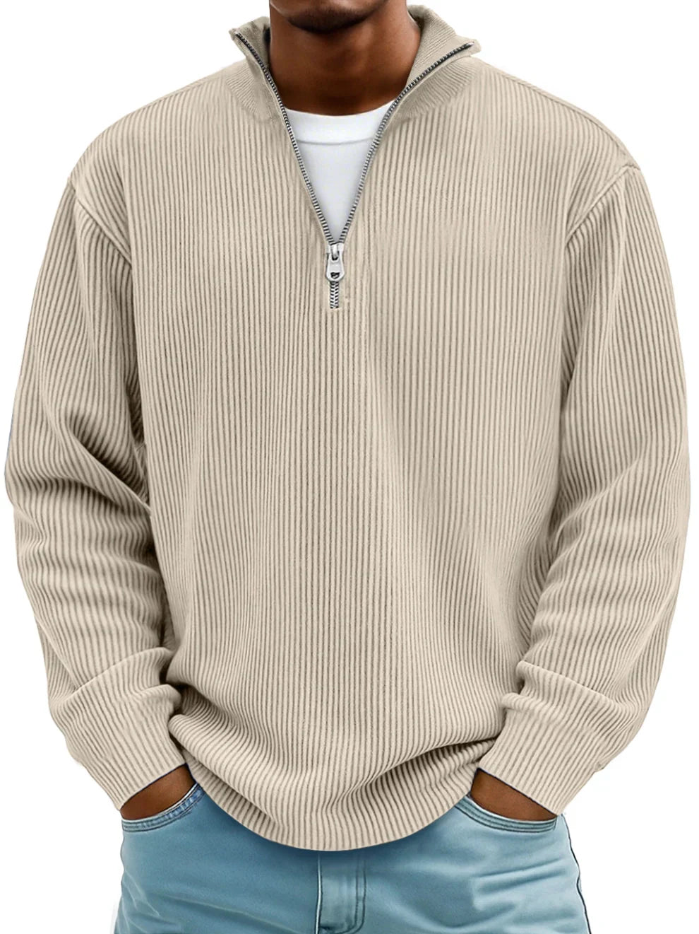 CALVIN | MEN'S CASUAL QUARTER-ZIP SWEATER