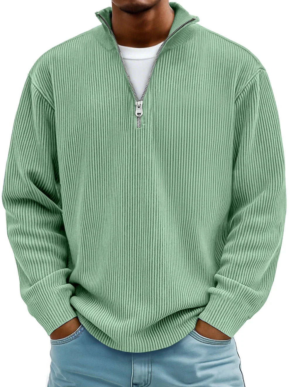 CALVIN | MEN'S CASUAL QUARTER-ZIP SWEATER