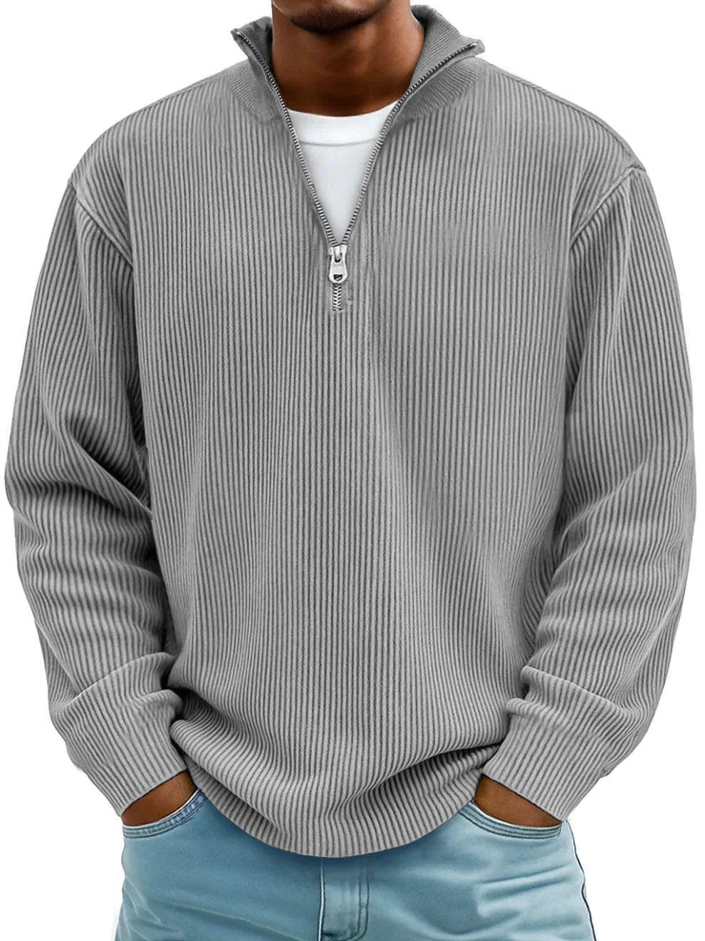 CALVIN | MEN'S CASUAL QUARTER-ZIP SWEATER