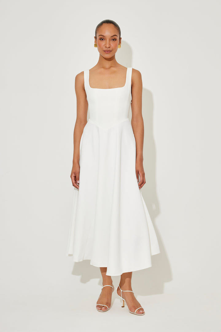 CORALIE | TIMELESS FLOWY MIDI DRESS