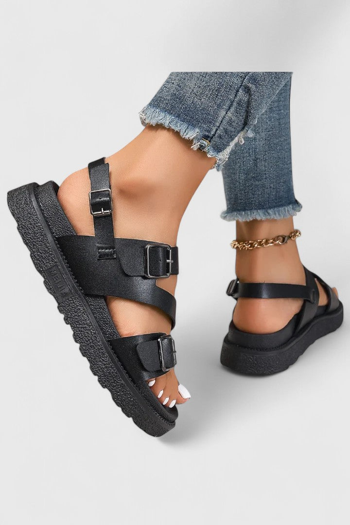 NAELLA | COMFY BUCKLE SANDALS