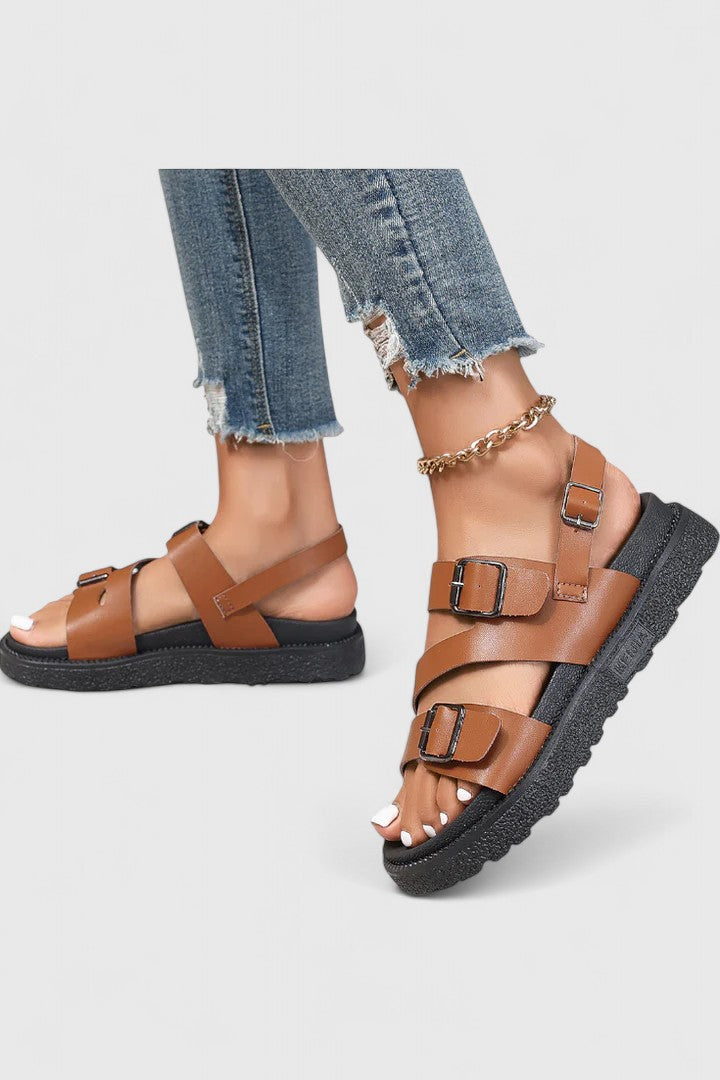 NAELLA | COMFY BUCKLE SANDALS