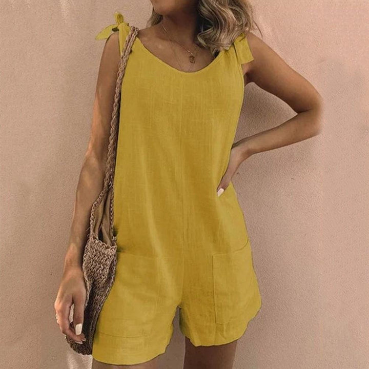AILA | TIE-SHOULDER SUMMER PLAYSUIT