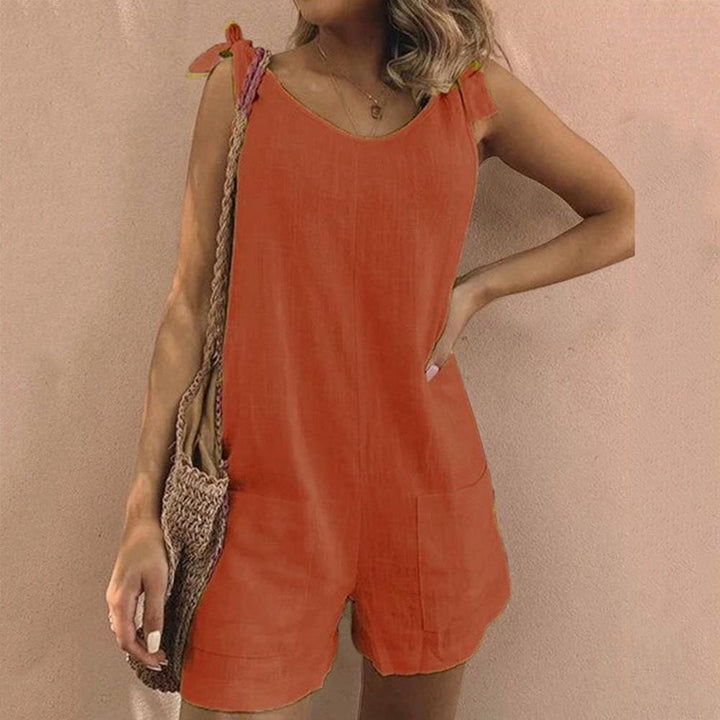 AILA | TIE-SHOULDER SUMMER PLAYSUIT