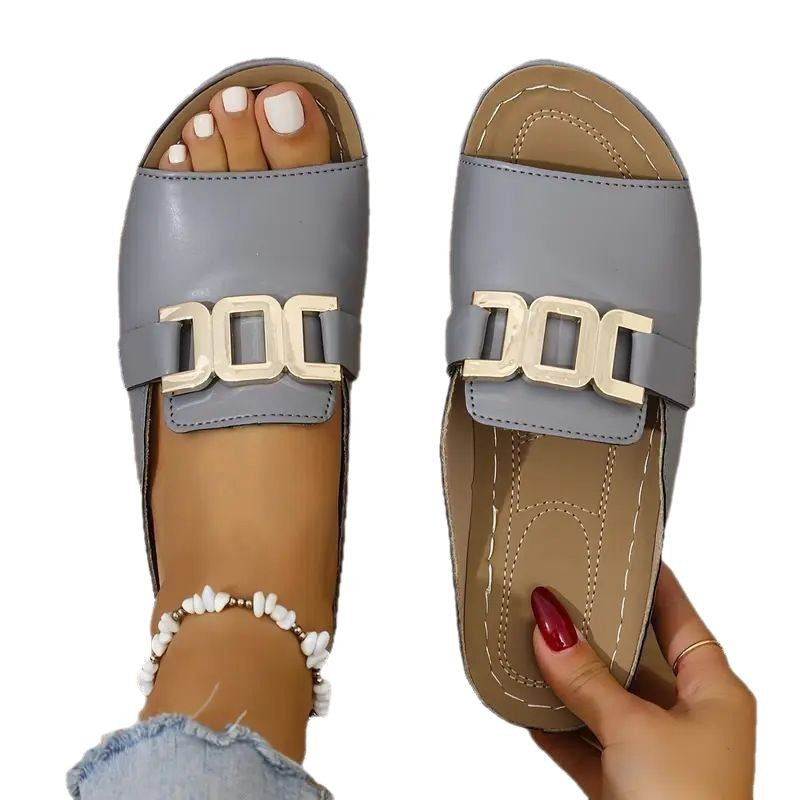 NORELLE | SLIP-ON BUCKLE SLIDES