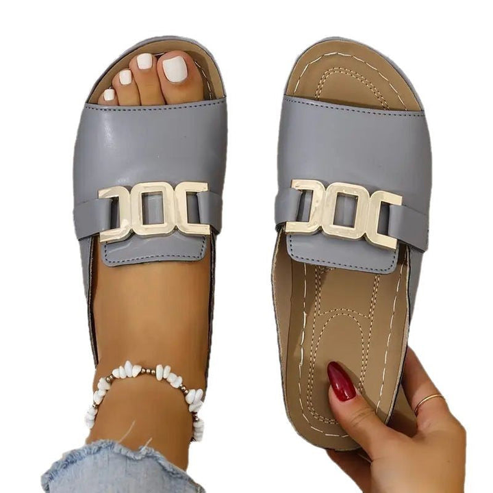 NORELLE | SLIP-ON BUCKLE SLIDES