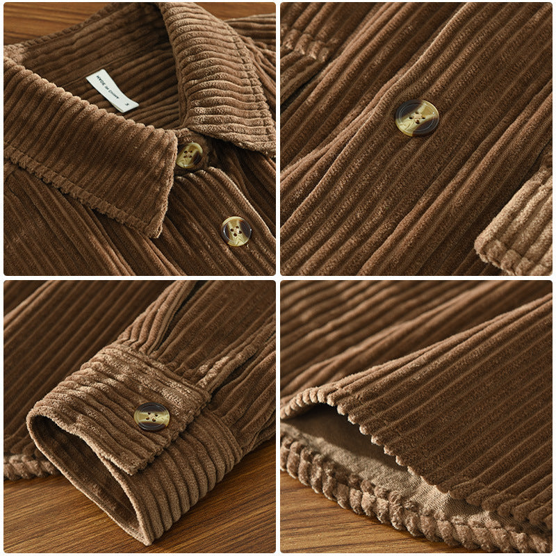CAZ | CORDUROY STYLE BUTTON-UP