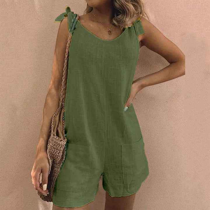 AILA | TIE-SHOULDER SUMMER PLAYSUIT