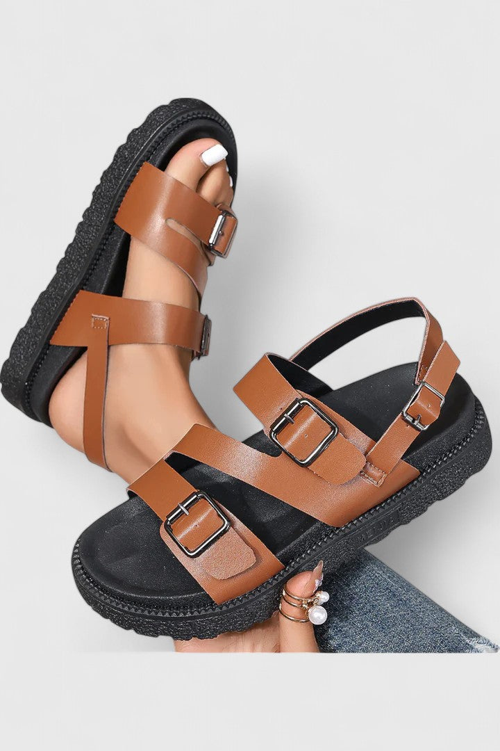 NAELLA | COMFY BUCKLE SANDALS