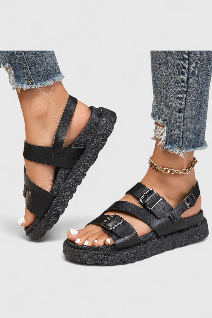 NAELLA | COMFY BUCKLE SANDALS